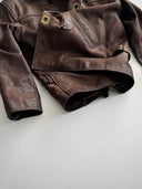 Vintage England 'Leather Line' Clasp Jacket