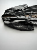 1940s German Officer Pigskin Leather Trench Coat