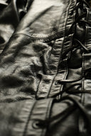 1980s Leather Lace-Up Biker Pants