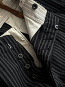 1940s European Work Striped Trousers