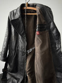 1940s German Officer Pigskin Leather Trench Coat