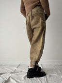 1950s German Faded 'Lederhosen' Pants