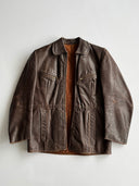 1940s German Motorcycle Leather Blouson Jacket