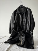 1942 Dated Swiss Army Belted Leather Trench Coat