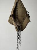 2000s Avant Garde Khaki Sling Bag