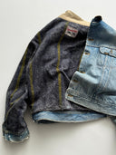 1980s Lee Storm Rider Faded Lined Denim Jacket