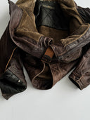 Archive Emporio Armani AW83 Cargo Leather Jacket