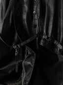 1942 Dated Swiss Army Belted Leather Trench Coat