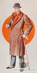 1911 Dated German Bespoke Fur Lined Overcoat