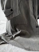 1950s French Workwear Chambray Thrashed Atelier Coat