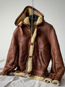 1970s England B3 Sheepskin Hooded Jacket