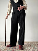 1930s French Bespoke 'Francy' Tuxedo Three Piece Wool Suit