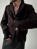 1930s German Work Wool Brown Jacket