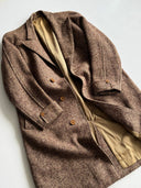 1938 Dated British Bespoke HBT Tweed Overcoat