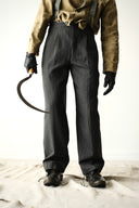 1940s Swiss Bespoke Striped Trousers