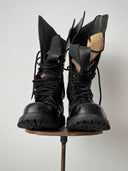 Undercover Black Leather High Boots
