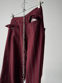 1970s European Slim Burgundy Slacks