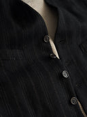 1940s French Wool Pinstripe Waistcoat