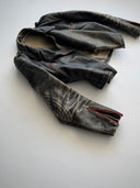 1950s German Moto Faded Leather Jacket