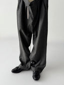 1950s European High Waisted Grey Slacks
