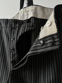 1940s Swiss 'PKZ' Striped Wool Trousers