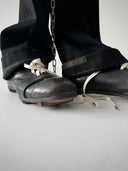 1920s European Tailored Black Wool Trousers