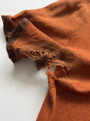 1930s German Thrashed V-neck T-Shirt