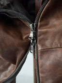 Alessandra Marchi Artisanal Leather Fur Jacket