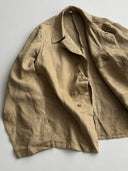 DEADSTOCK 1940s German 'Drillich' HBT Linen Work Jacket