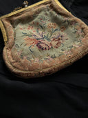 Antique Petit Point Tapestry Purse