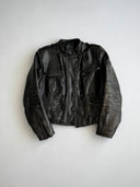 2000s German Double Breasted Moto Jacket