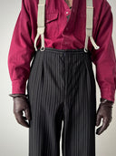 1930s European Tailored Striped Trousers