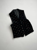 1960s European Velour Floral Waistcoat