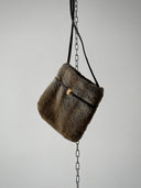 2000s Just Cavalli Faux Fur Shoulder Bag