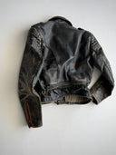 1950s German Moto Faded Leather Jacket
