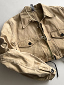 1950s Austrian Work Duck Canvas Reworked Cyclist Jacket