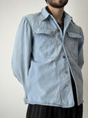 1950s Swiss Army Work Metal Button Denim Chore Jacket