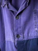 1970s French Workwear Thrashed Purple Chore Jacket