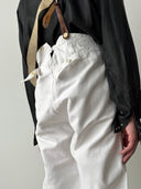 1950s European Work White Trousers