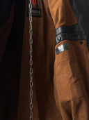 1960s Swiss Army 'Le Belier Paris' Faded Leather Trench