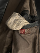 1940s German Officer Pigskin Leather Trench Coat