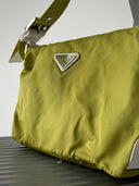Prada 'Lime Green' Nylon Shoulder Bag