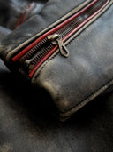 1950s German Moto Faded Leather Jacket