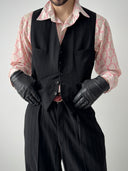 1947 Dated British Three Piece 'Demob' Pinstripe Wool Suit