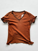 1930s German Thrashed V-neck T-Shirt