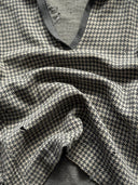 1930s German 'Pied-De-Poule' Thrashed Wool Sweater