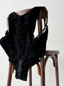1943 Dated German 'Dirndl' Velvet Corset