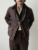 1990s Barbour Bedale Brown Wax Jacket