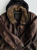Archive Emporio Armani AW83 Cargo Leather Jacket