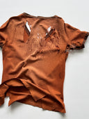 1930s German Thrashed V-neck T-Shirt